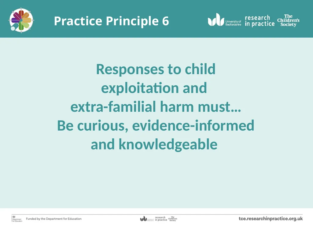 Tackling Child Exploitation: taking a principled - slide 22 of 32