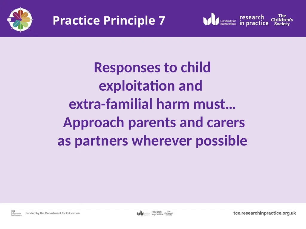 Tackling Child Exploitation: taking a principled - slide 25 of 32