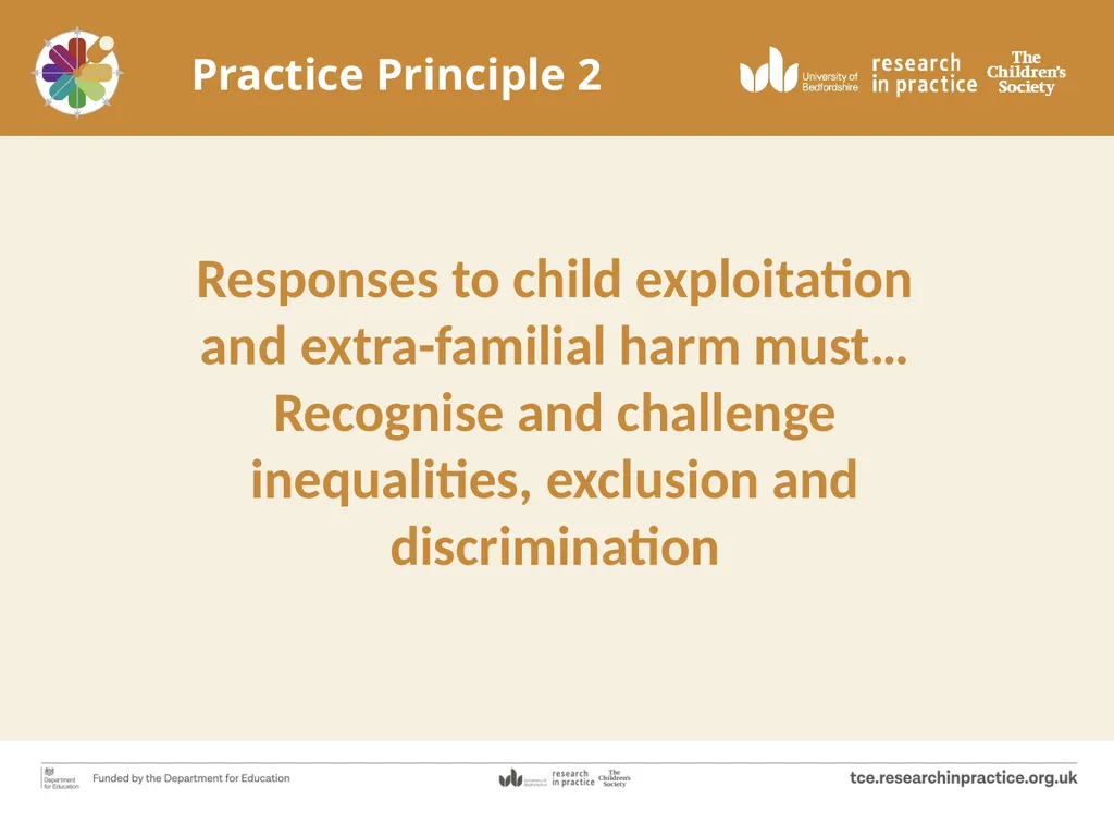 Tackling Child Exploitation: taking a principled - slide 10 of 32
