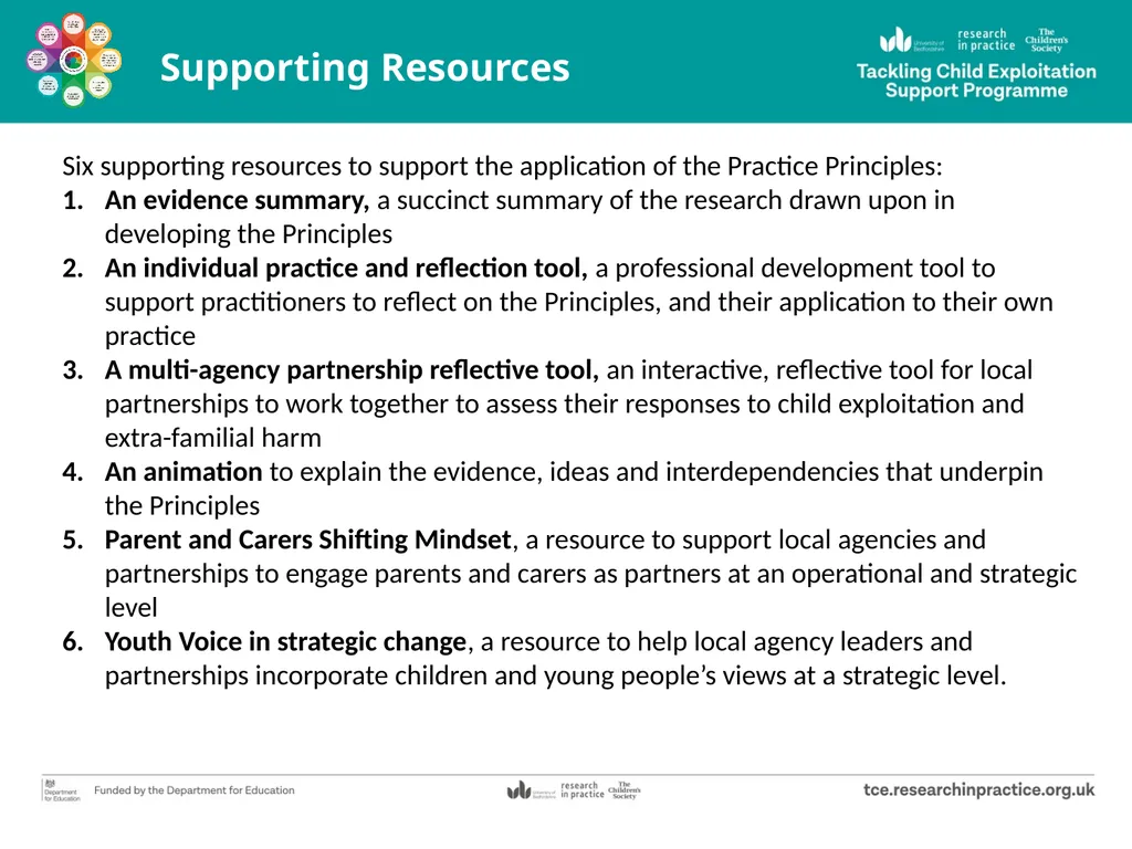 Tackling Child Exploitation: taking a principled - slide 32 of 32