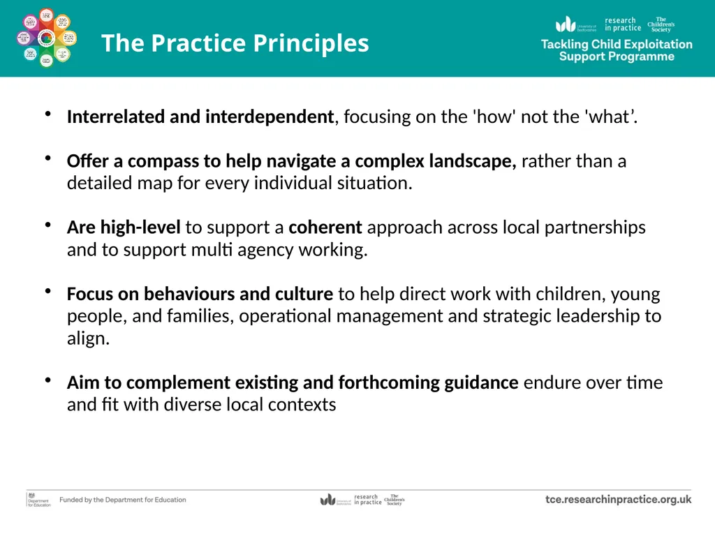 Tackling Child Exploitation: taking a principled - slide 3 of 32