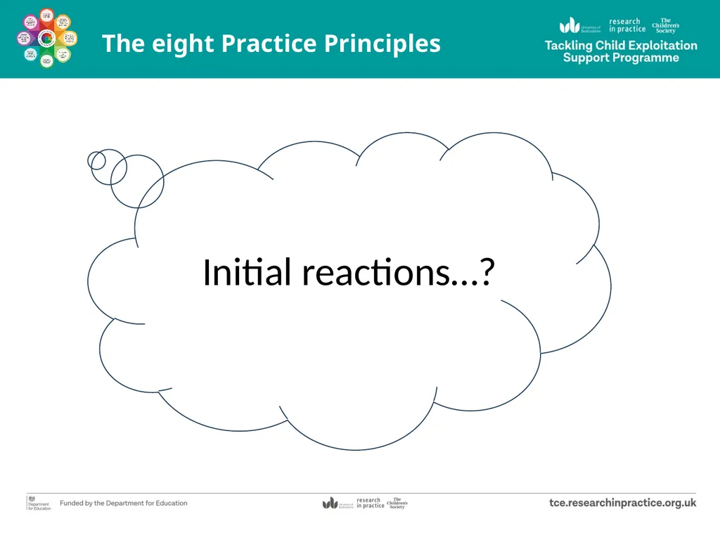 Tackling Child Exploitation: taking a principled - slide 5 of 32