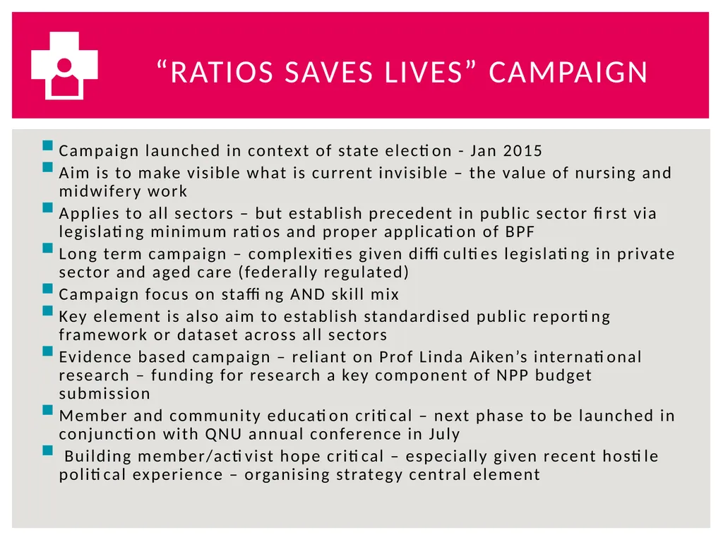 Beth Mohle Secretary Queensland Nurses’ Union PSI - slide 3 of 7