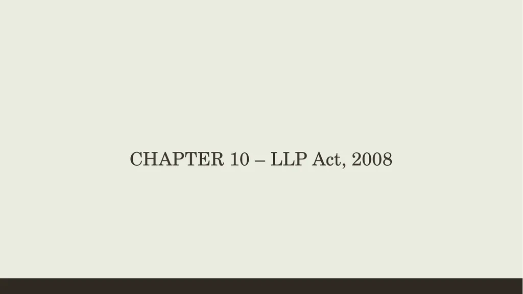 CONVERSION OF CA FIRMS INTO LLP Prepared by CA K - slide 5 of 47