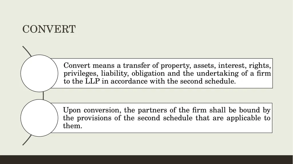 CONVERSION OF CA FIRMS INTO LLP Prepared by CA K - slide 10 of 47