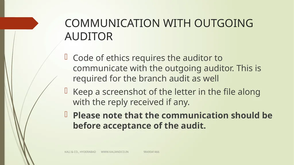 CA MV KALI PRASAD FCA Sr Partner KALI & Co., - slide 13 of 25