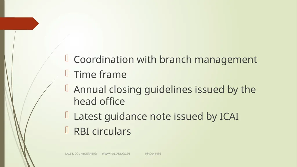CA MV KALI PRASAD FCA Sr Partner KALI & Co., - slide 7 of 25