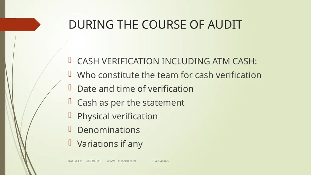 CA MV KALI PRASAD FCA Sr Partner KALI & Co., - slide 18 of 25