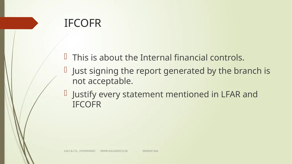 CA MV KALI PRASAD FCA Sr Partner KALI & Co., - slide 24 of 25