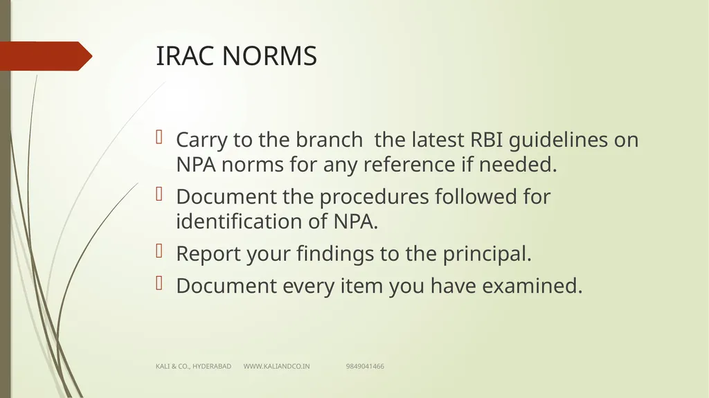 CA MV KALI PRASAD FCA Sr Partner KALI & Co., - slide 22 of 25