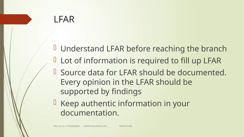 CA MV KALI PRASAD FCA Sr Partner KALI & Co., - slide 23 of 25