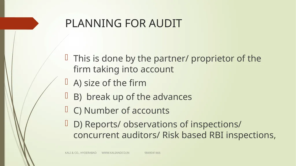 CA MV KALI PRASAD FCA Sr Partner KALI & Co., - slide 4 of 25