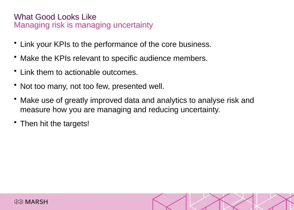 Improving the Reporting and Reward for Risk Some - slide 11 of 12