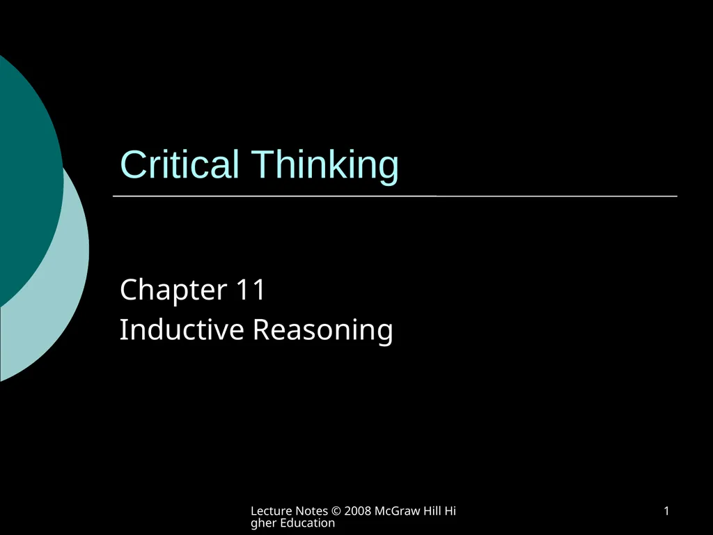 Lecture Notes © 2008 McGraw Hill Higher Education - slide 1 of 46