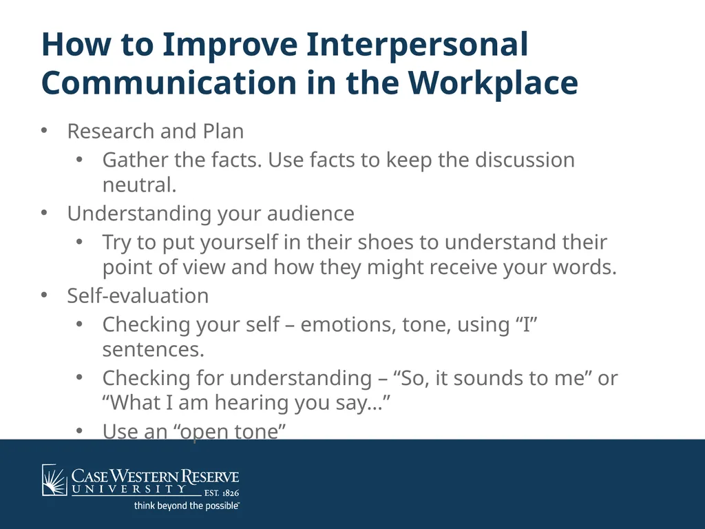 Interpersonal Communications in the Workplace - slide 5 of 10
