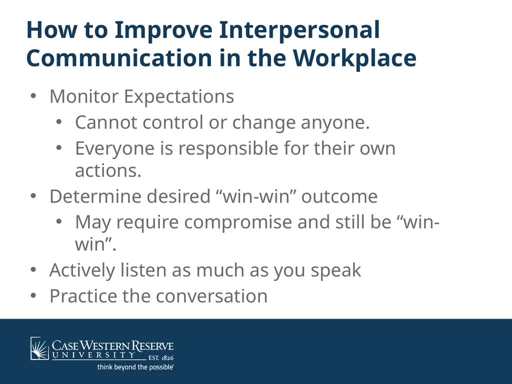 Interpersonal Communications in the Workplace - slide 6 of 10