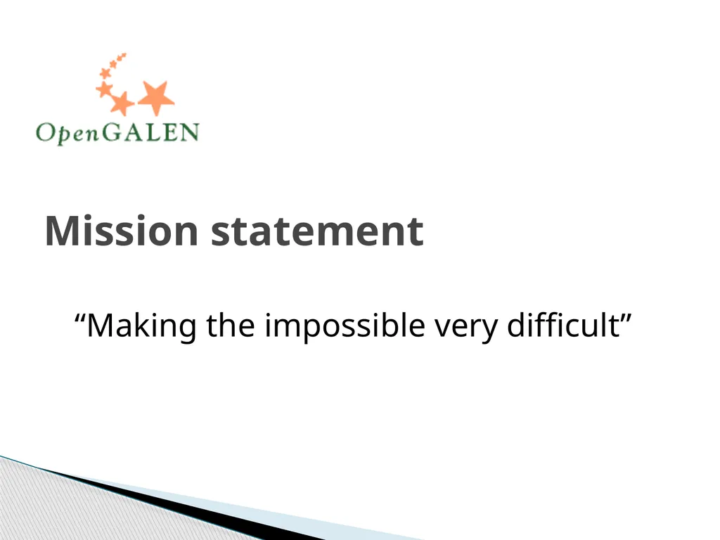 Playing all the right notes: next steps for - slide 12 of 12