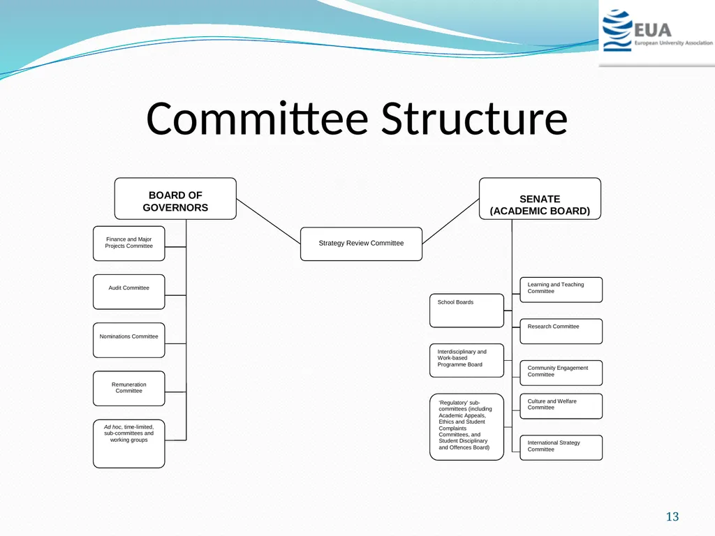 FACULTY and DEPARTMENTAL STRUCTURES: WHAT DRIVES - slide 13 of 21