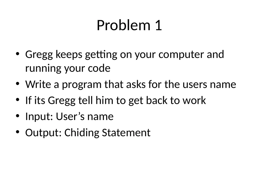 Psuedo Code Pseudo Code Pseudo = Fake Code = Fancy - slide 7 of 29