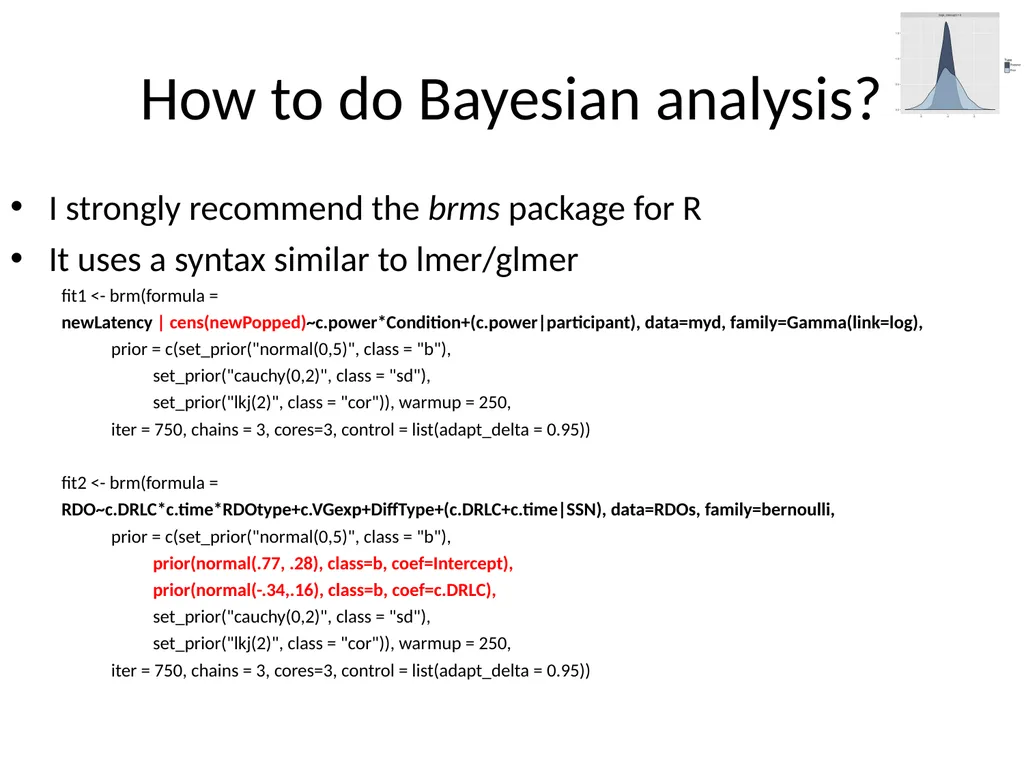 Bayesian data analysis: What is it and when should - slide 28 of 30