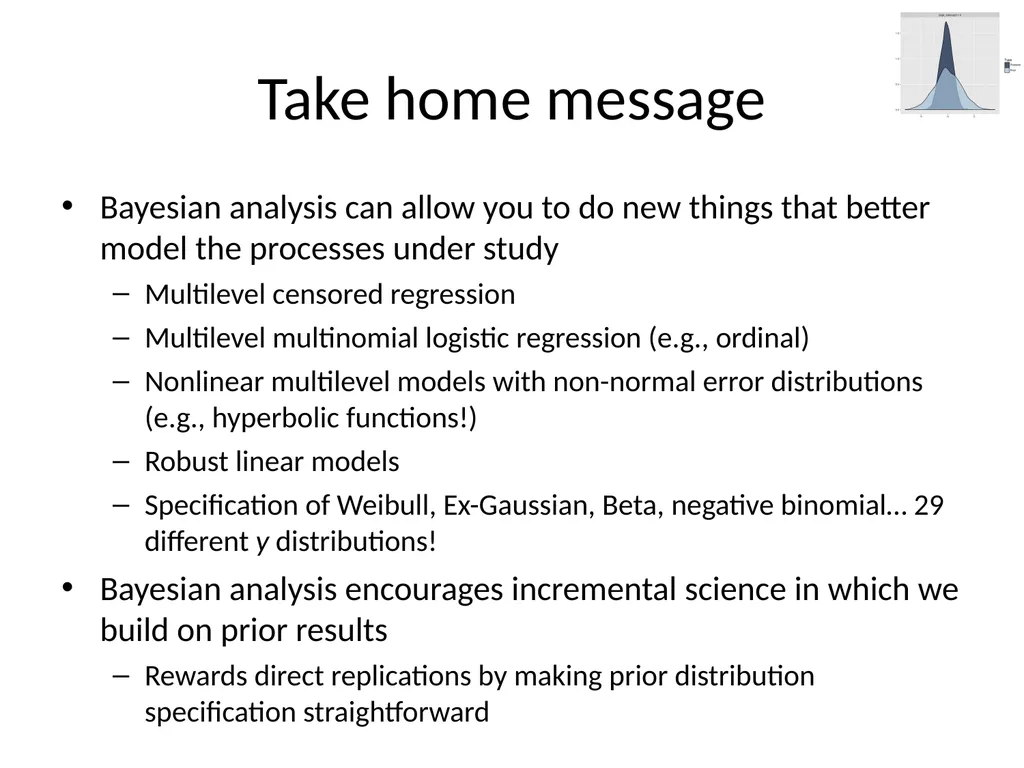 Bayesian data analysis: What is it and when should - slide 27 of 30
