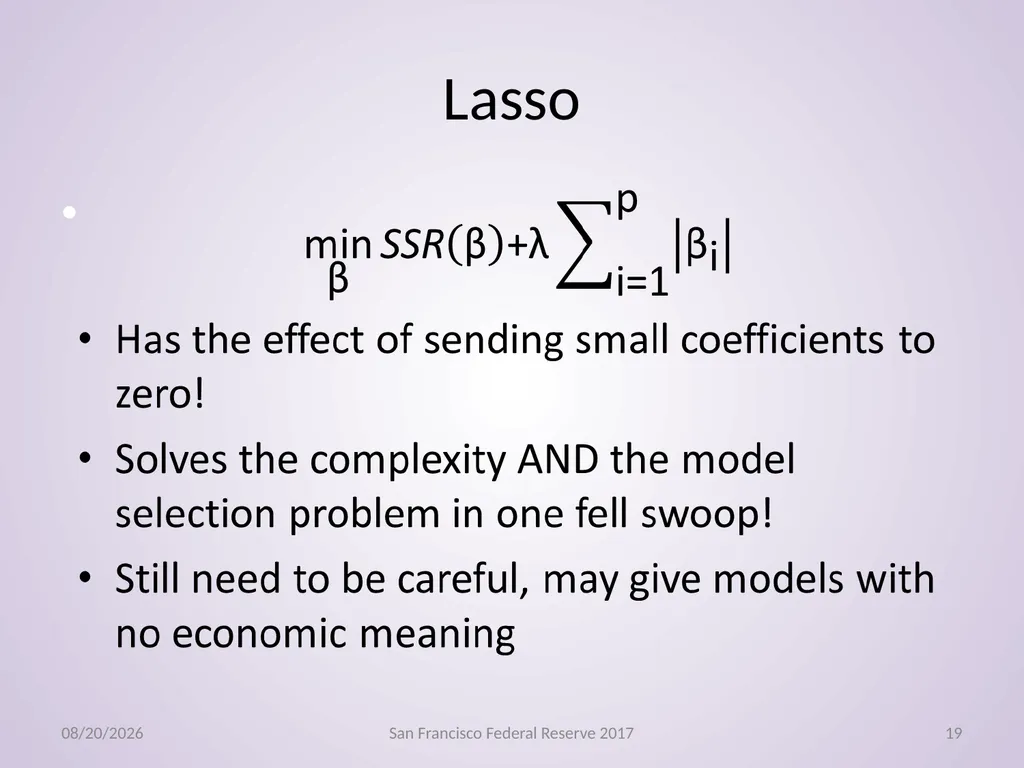 Econometrics, Machine Learning Gregory M Duncan - slide 19 of 51