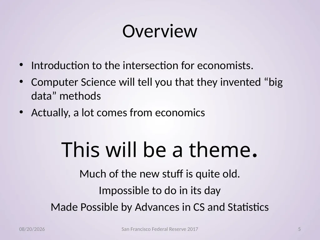 Econometrics, Machine Learning Gregory M Duncan - slide 5 of 51