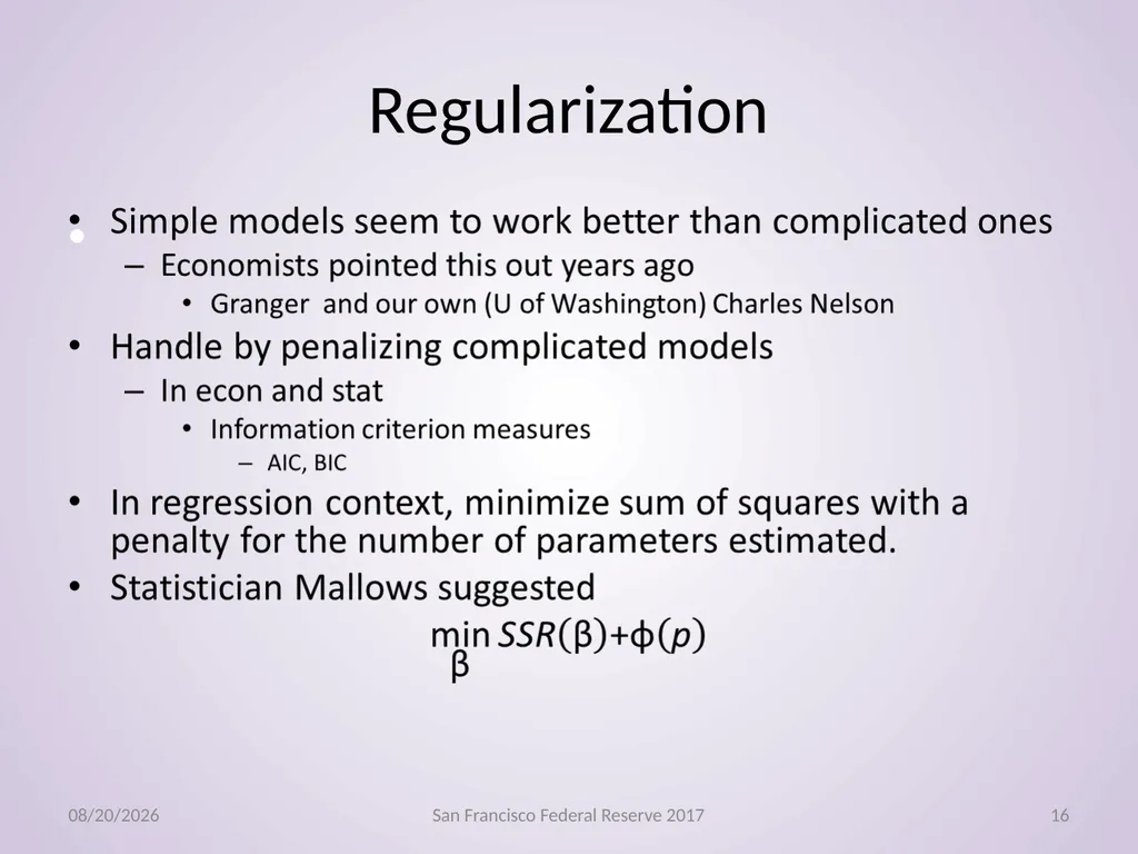 Econometrics, Machine Learning Gregory M Duncan - slide 16 of 51