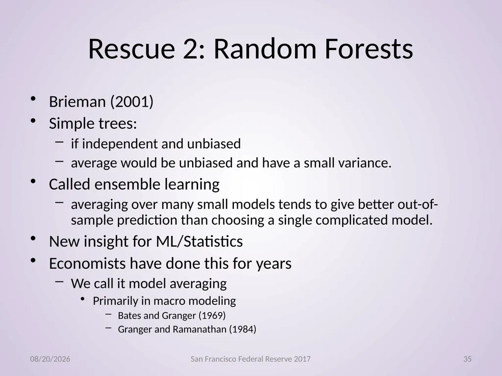 Econometrics, Machine Learning Gregory M Duncan - slide 35 of 51