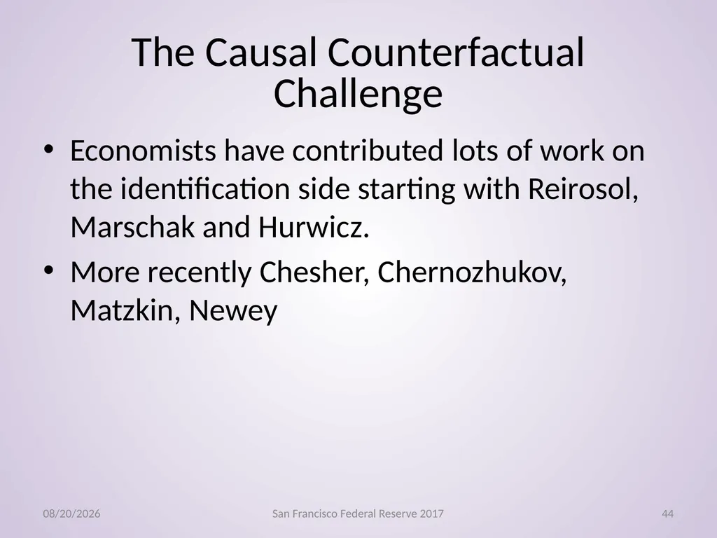 Econometrics, Machine Learning Gregory M Duncan - slide 44 of 51