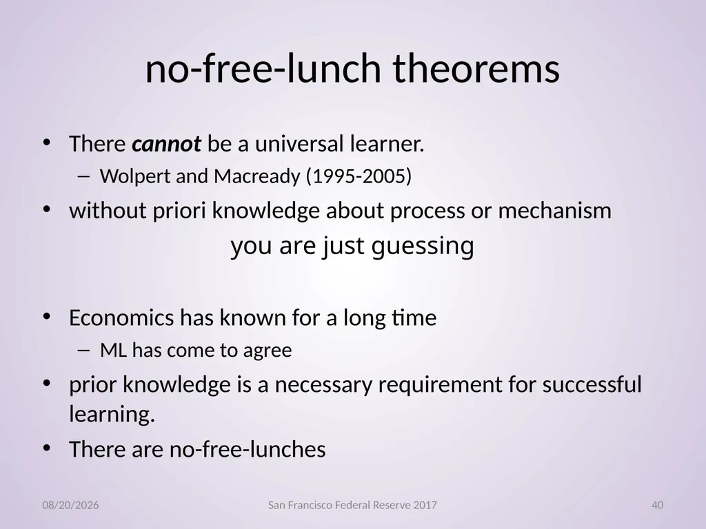 Econometrics, Machine Learning Gregory M Duncan - slide 40 of 51