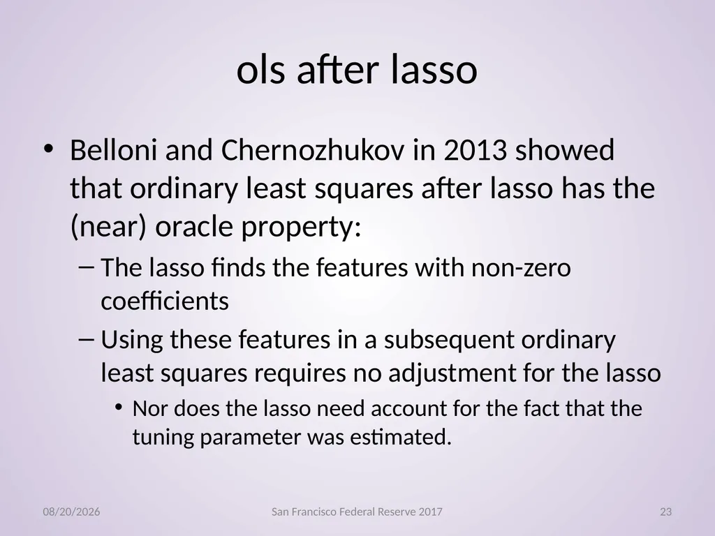 Econometrics, Machine Learning Gregory M Duncan - slide 23 of 51
