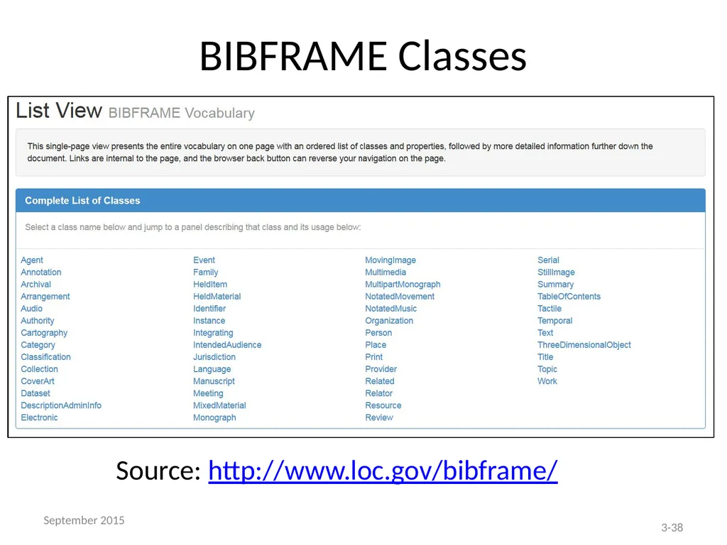 THE BIBFRAME EDITOR AND THE LC PILOT Module 3 – - slide 38 of 40