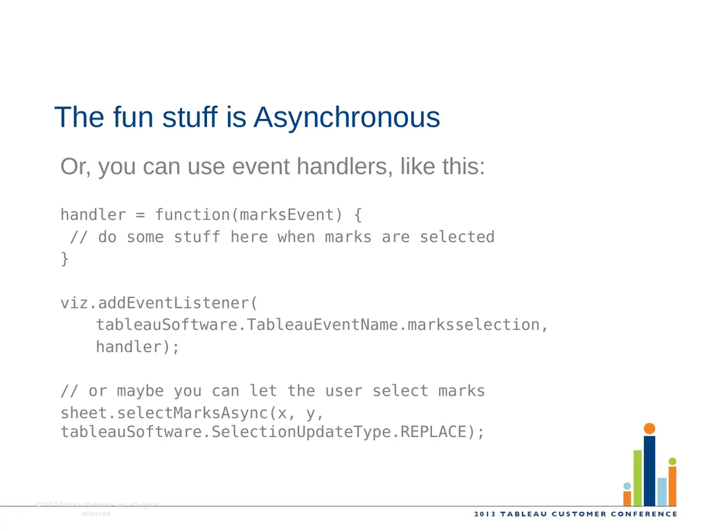 With interaction, you can make an existing viz - slide 16 of 18