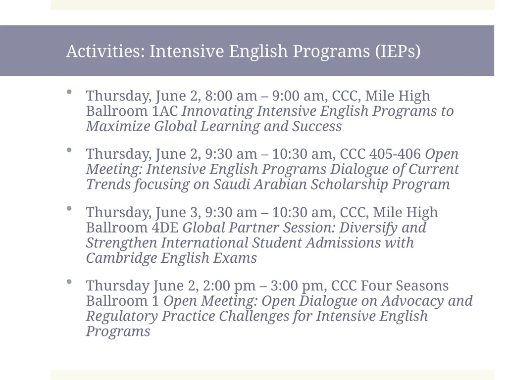 New to International Enrollment Management: - slide 21 of 28