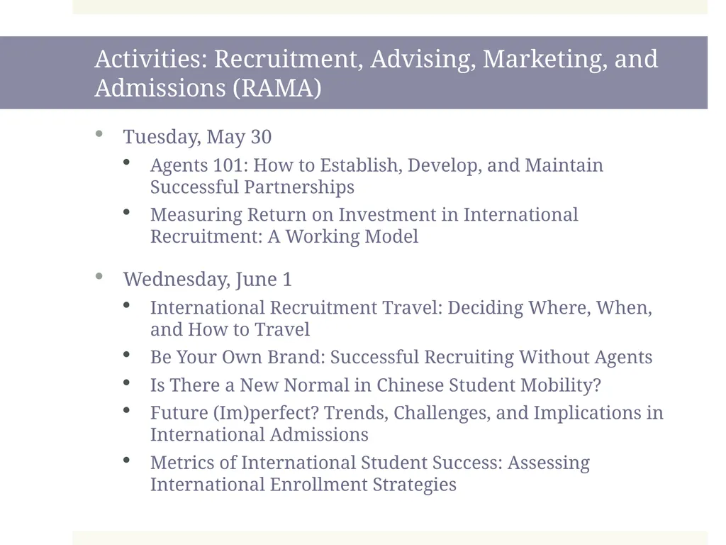 New to International Enrollment Management: - slide 12 of 28