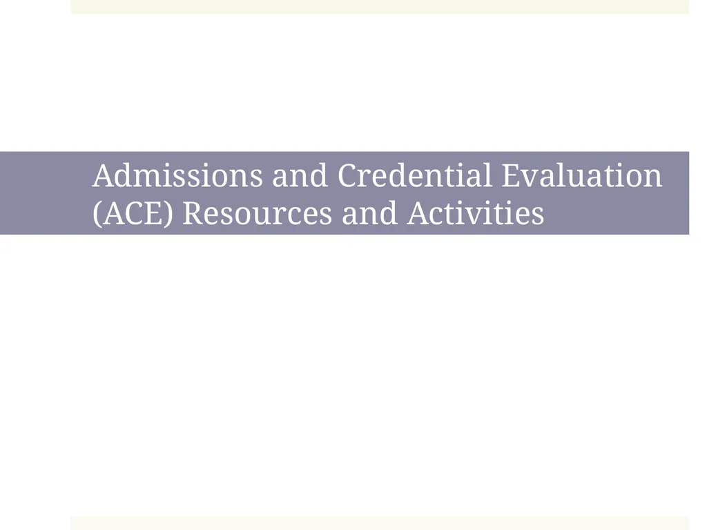 New to International Enrollment Management: - slide 14 of 28