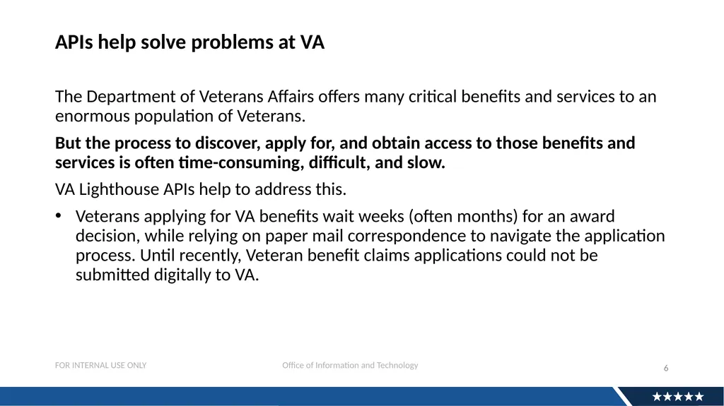 Discovery Research For APIs: Why And How Andrew - slide 6 of 36