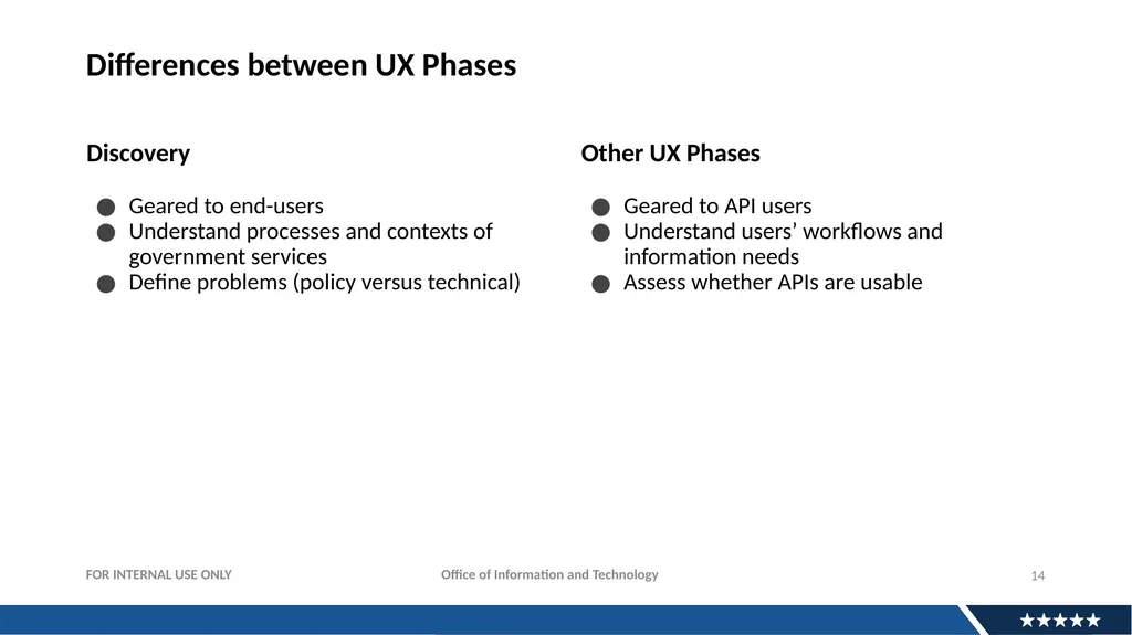 Discovery Research For APIs: Why And How Andrew - slide 14 of 36