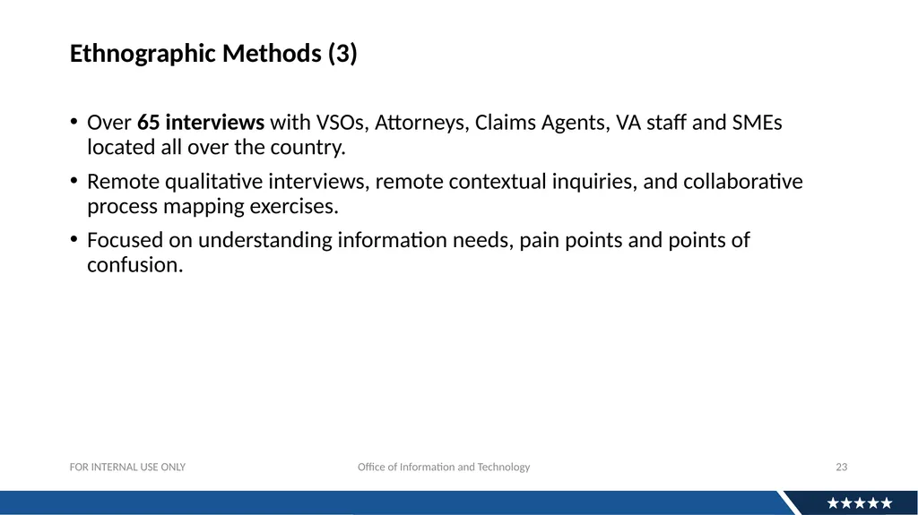 Discovery Research For APIs: Why And How Andrew - slide 23 of 36