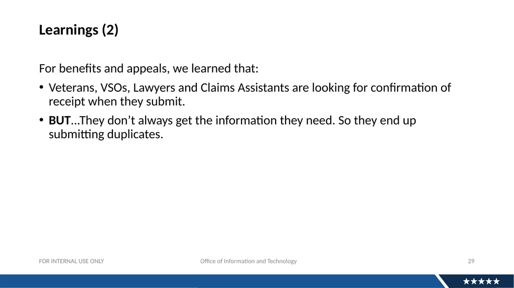 Discovery Research For APIs: Why And How Andrew - slide 29 of 36