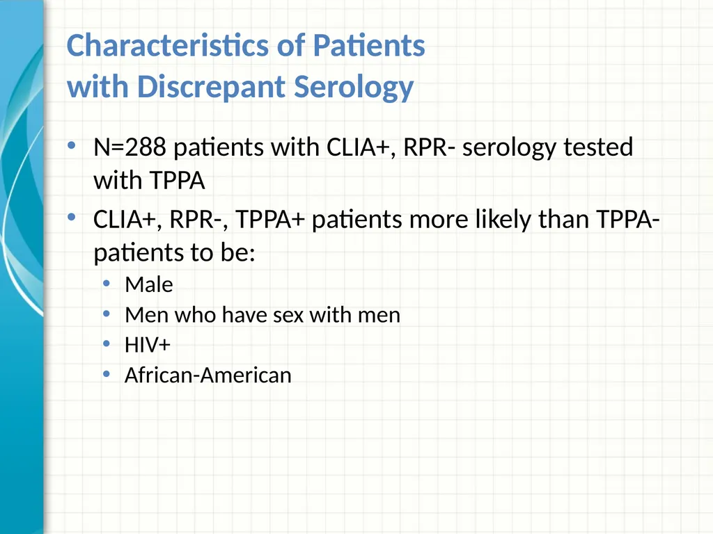 Part 2 Syphilis Testing: Selection and - slide 36 of 56