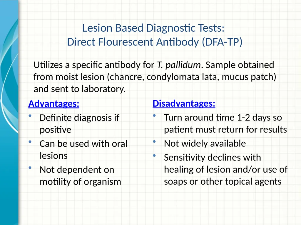 Part 2 Syphilis Testing: Selection and - slide 15 of 56