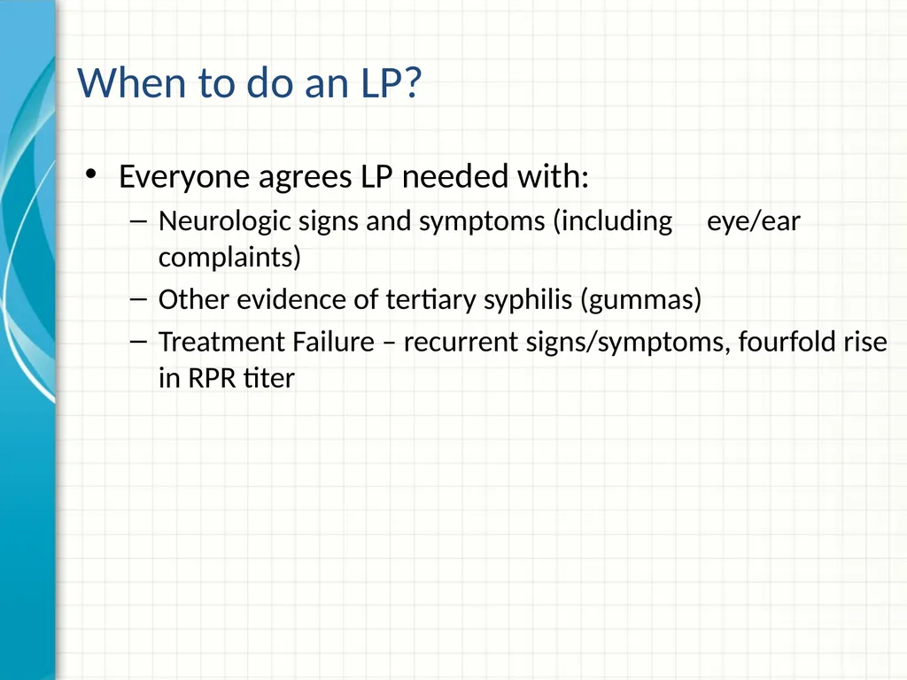 Part 2 Syphilis Testing: Selection and - slide 50 of 56