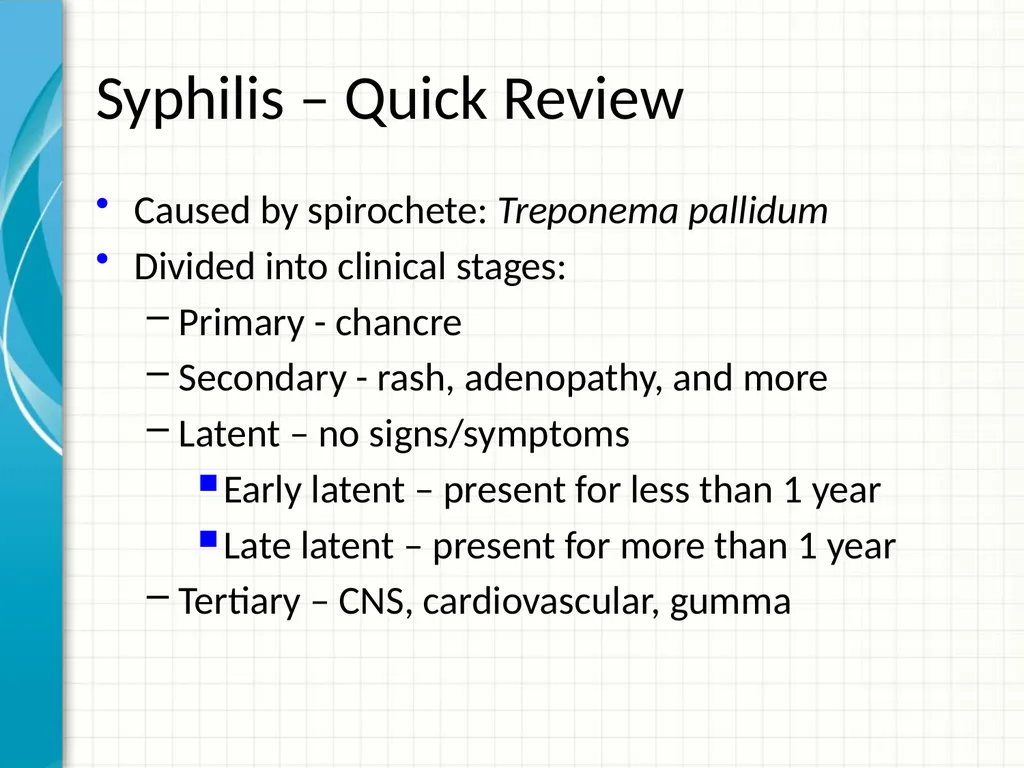 Part 2 Syphilis Testing: Selection and - slide 5 of 56
