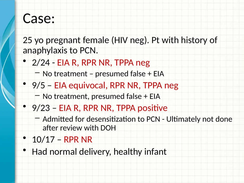 Part 2 Syphilis Testing: Selection and - slide 53 of 56