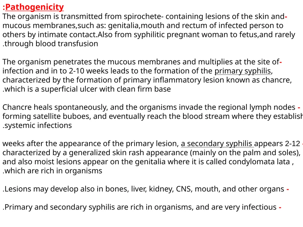 Main pathogenic bacteria of Spirochetaceae - slide 7 of 14
