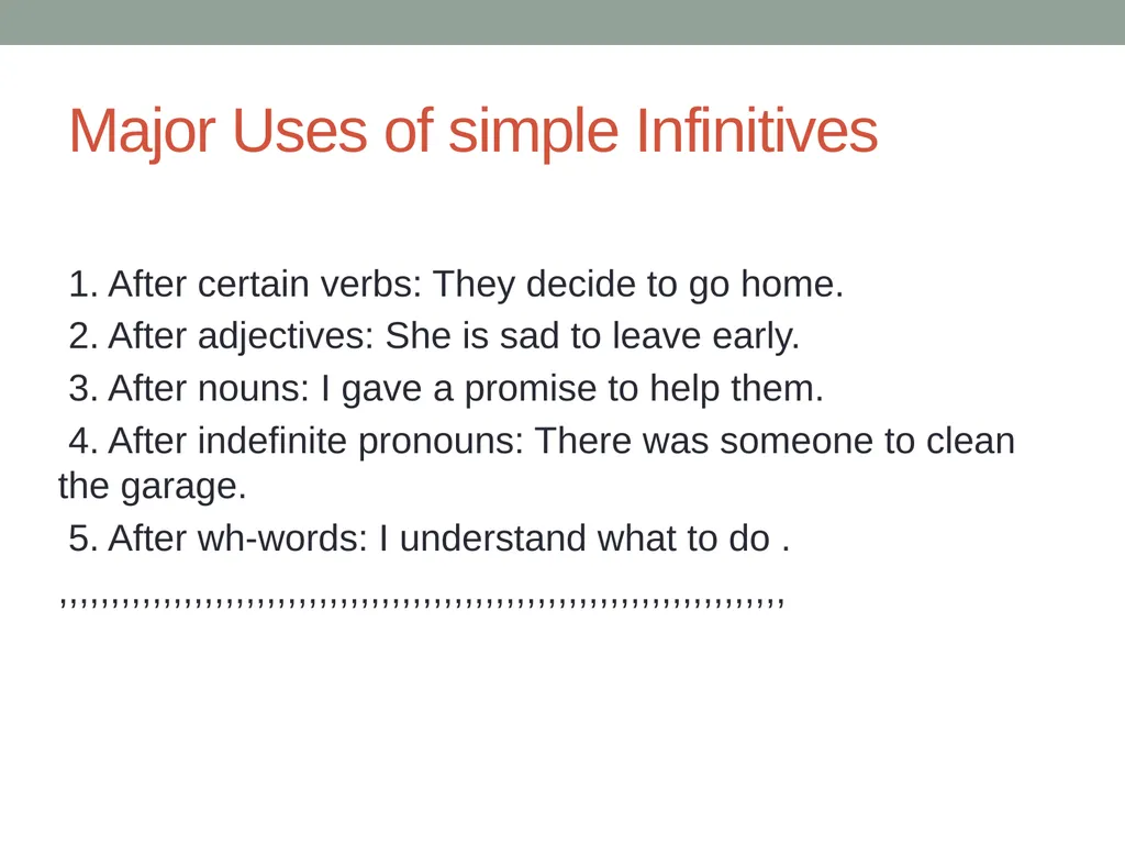 Infinitives & Gerunds Infinitives can be defined - slide 2 of 15