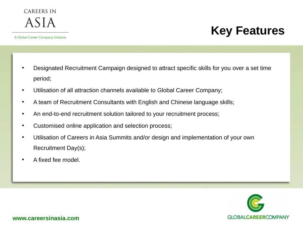 Recruitment Services Why Global Career Company - slide 11 of 20