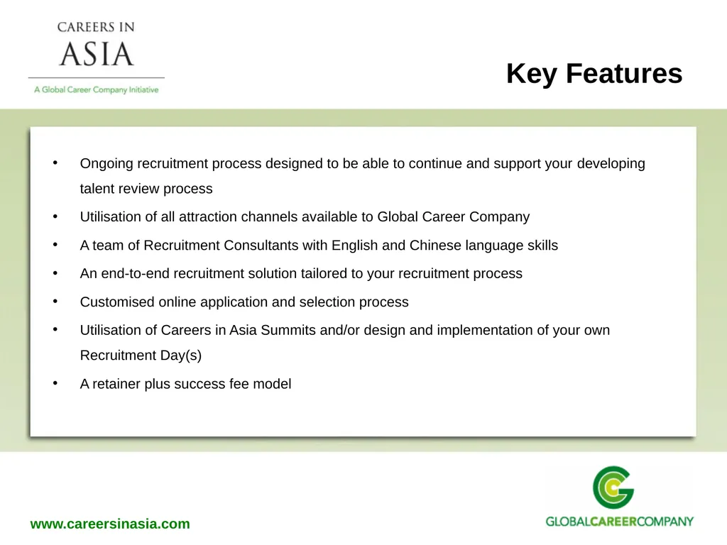 Recruitment Services Why Global Career Company - slide 15 of 20